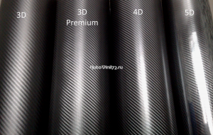 3D карбон премиум черный